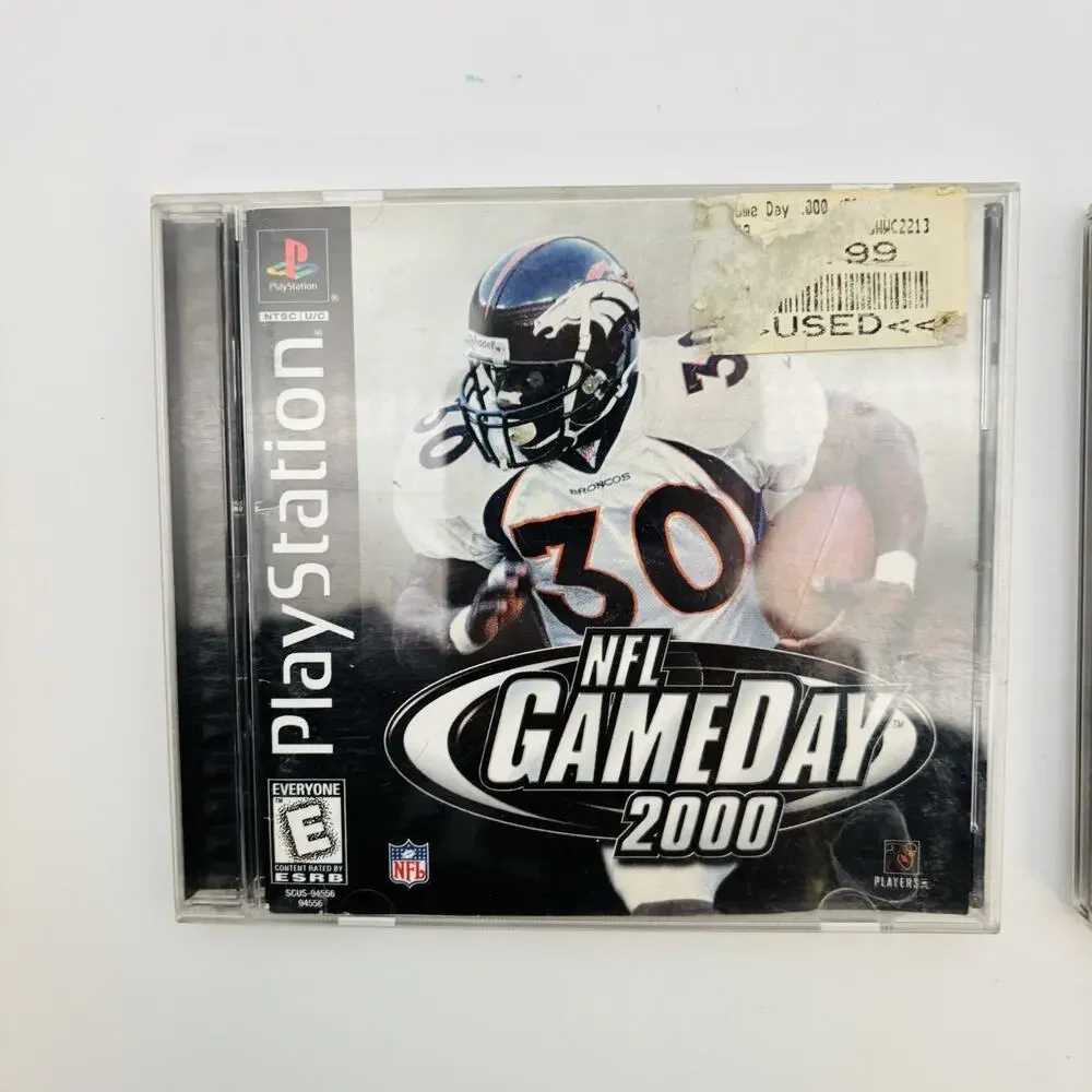 Madden 1999 & NFL GameDay 2000 PlayStation 1 PS1 2 Game Football Bundle Lot VG